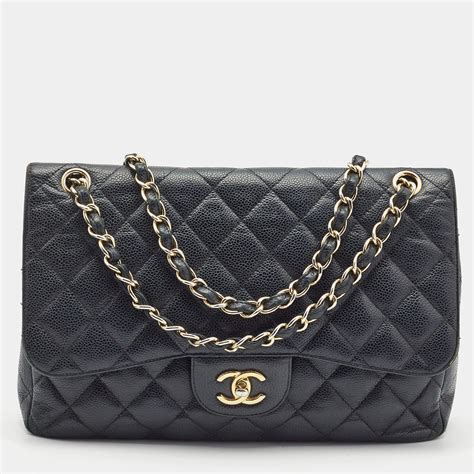 chanel classic bag caviar leather|2011 Medium Classic Caviar Double Flap shoulder .